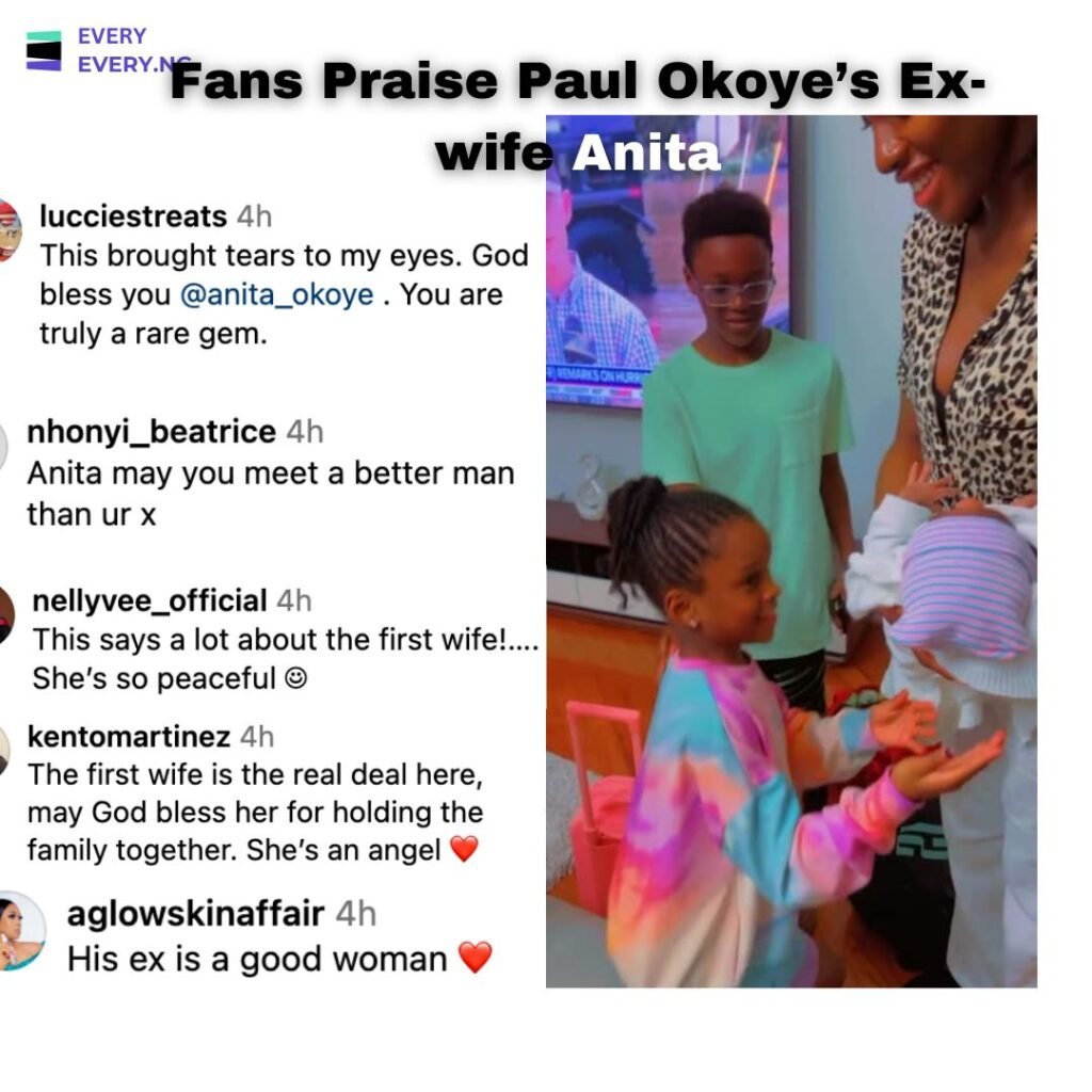 Fans Praise Paul Okoye’s Ex-Wife Anita, As Star Uploads Intimate Moment