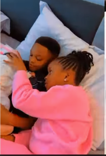 Paul Okoye Shares Heartwarming Moment Between His Children And Newborn Sister