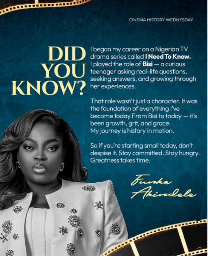 “Greatness Takes Time” Inspiring Words Echo With Funke Akindele’s Remarkable Rise From Rejection To Stardom