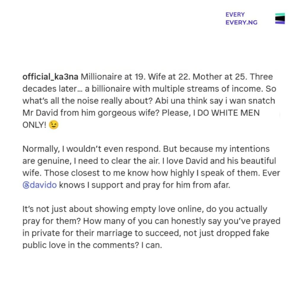 1 Groom 2 Brides: Social Media Erupts As Ka3Na Swaps Chioma’s Face For Hers In Davido’s Wedding Photo 1 Groom 2 Brides: Social Media Erupts As Ka3Na Swaps Chioma’s Face For Hers In Davido’s Wedding Photo