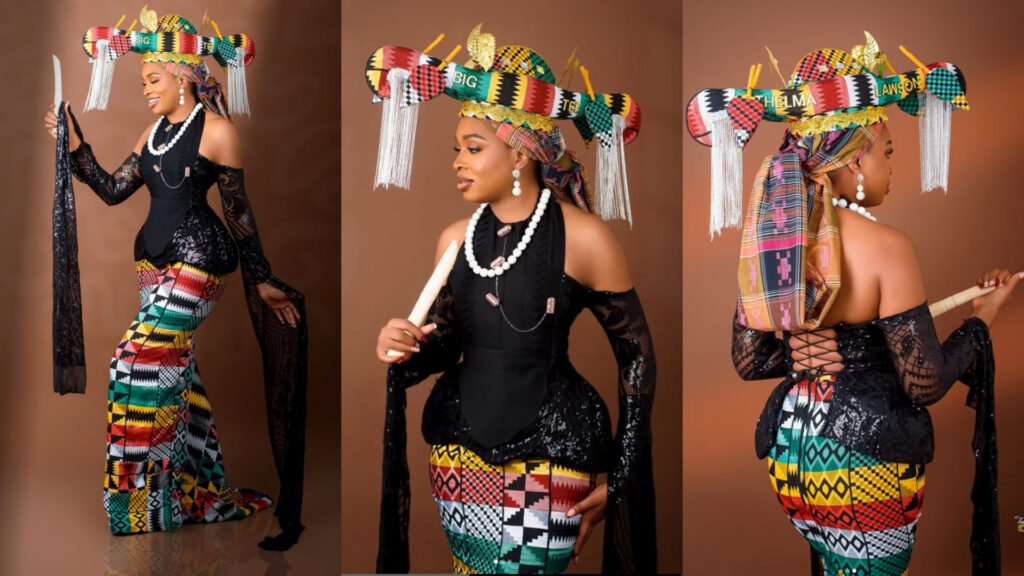 Bbnaija S10: Thelma Lawson Stuns In Timeless Kalabari Look At Live Show