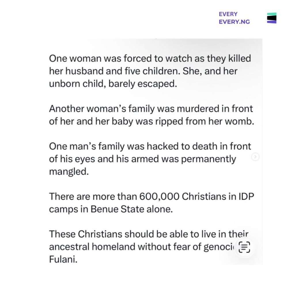 “Unimaginable Horror”: Us Congressman Riley Moore Recounts Gruesome Attack On Pregnant Woman During Visit To Benue