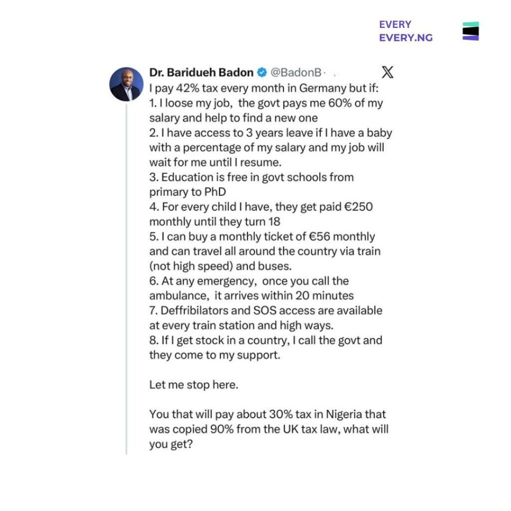 “If I Lose My Job, The Government Pays Me 60% Of My Salary” Nigerian Doctor In Germany Sparks Tax Debate